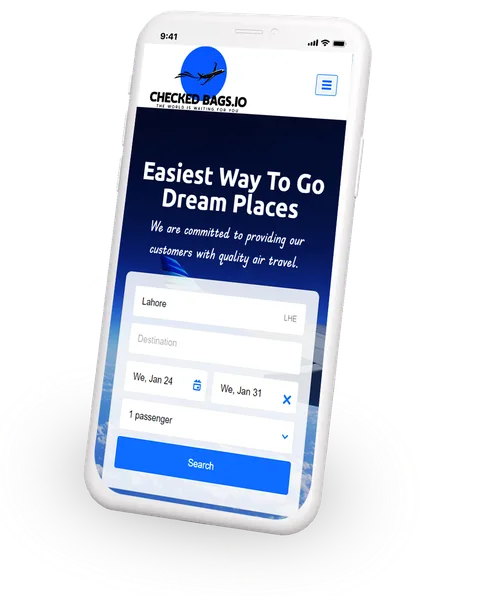 Mobile view of a website designed by AGRSoft