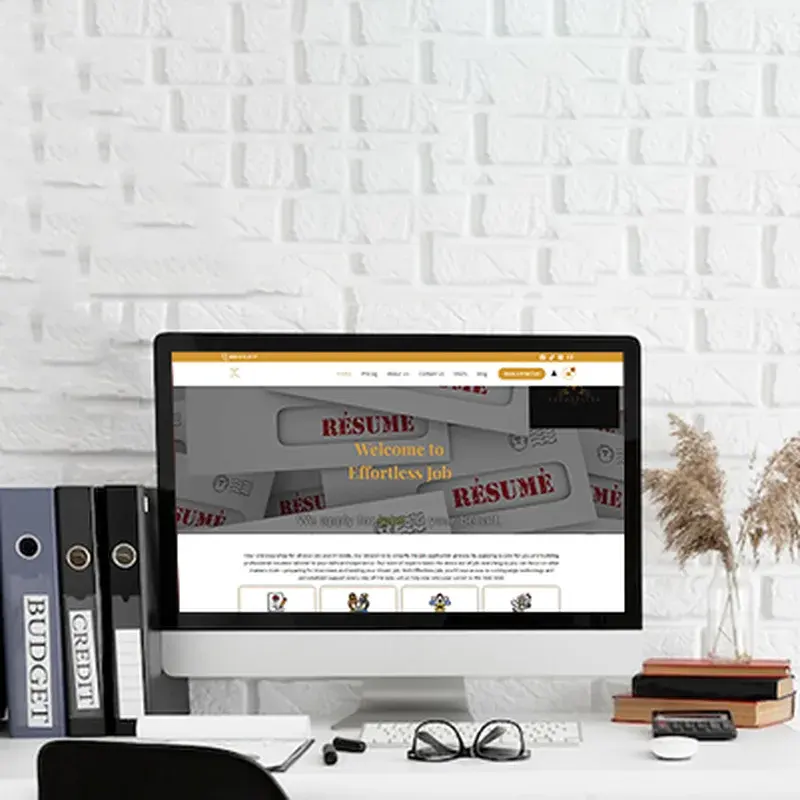Resume writing service website designed by AGRSoft