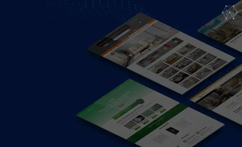 Collage of websites designed by AGRSoft, set 2