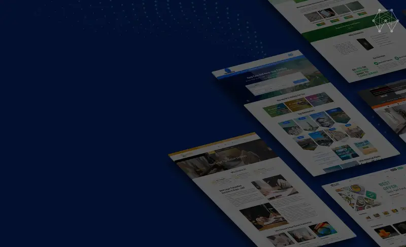 Collage of websites designed by AGRSoft, set 3