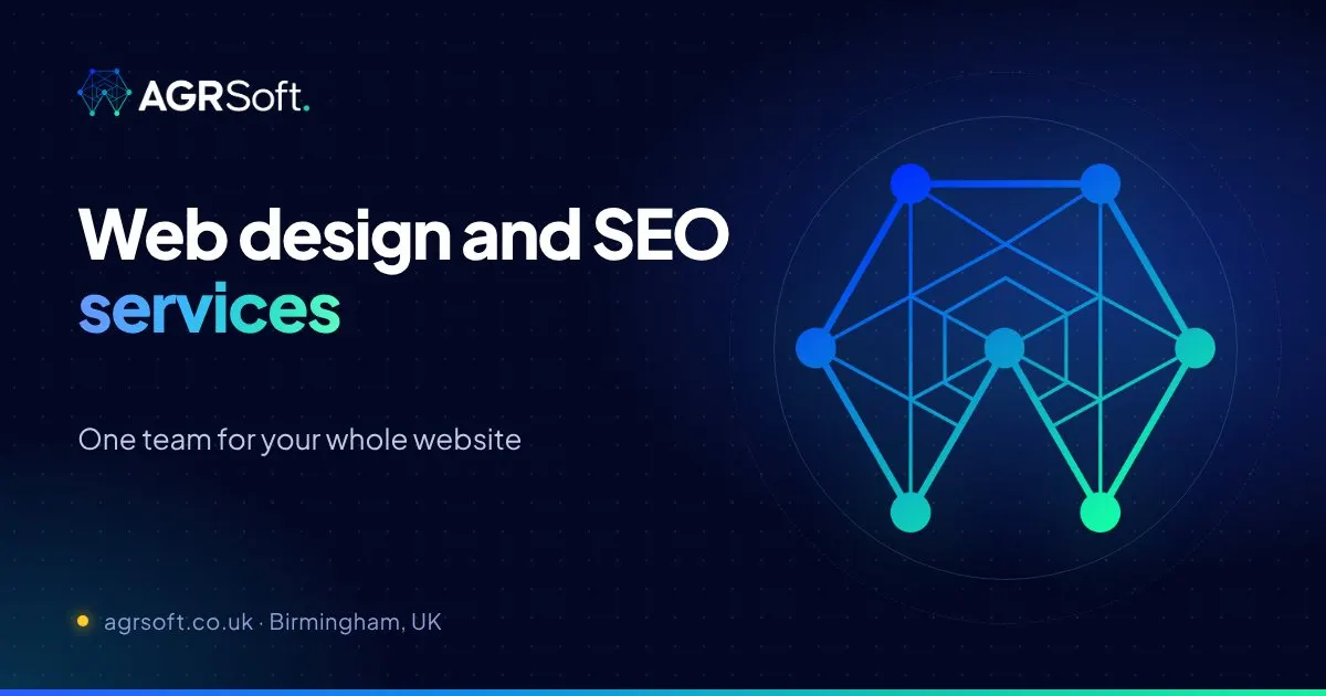Web design and SEO services from AGRSoft, Birmingham