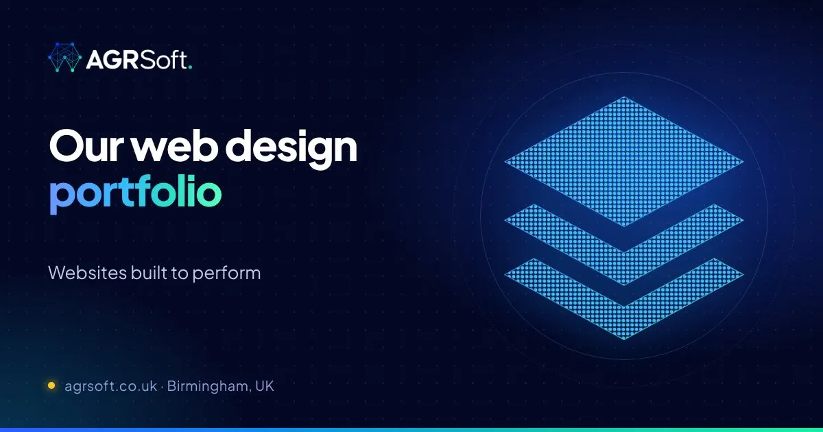 AGRSoft web design portfolio of recent websites